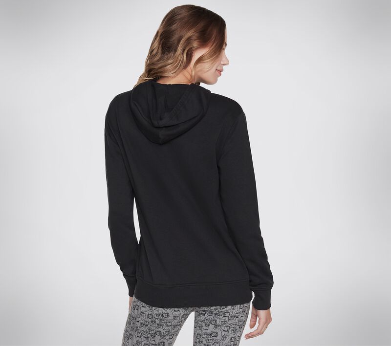 Dámské Topy Skechers BOBS Golden Bones PO Hoodie Černé | CZ.BWHD48BLK