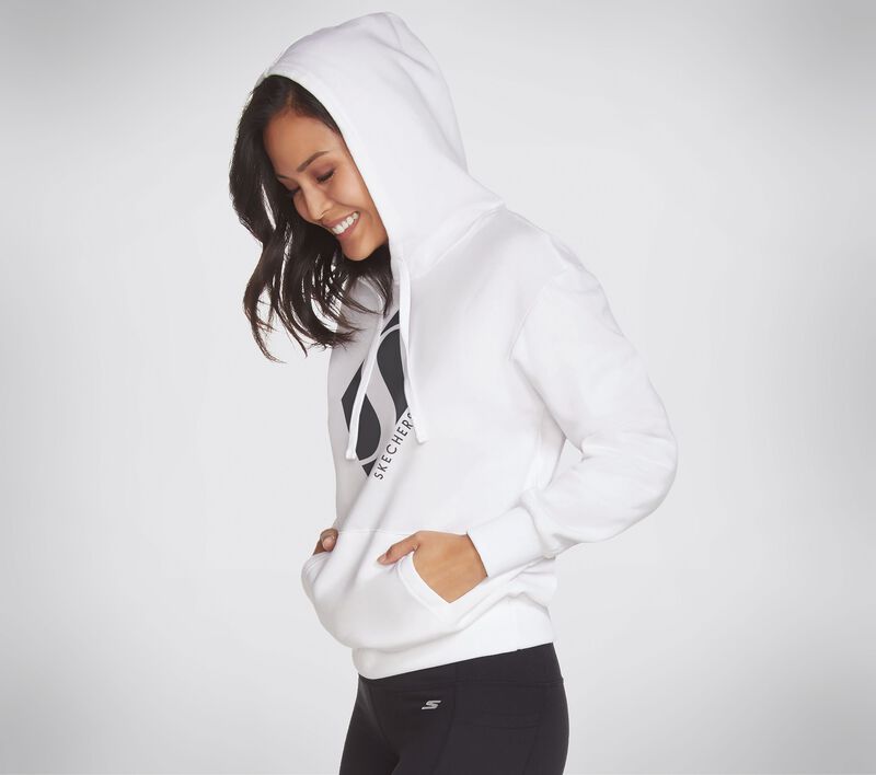 Dámské Topy Skechers Big Diamond Hoodie Bílé | CZ.WHD12WHT