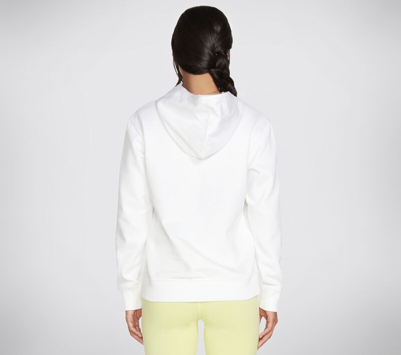 Dámské Topy Skechers Diamond Status Pullover Hoodie Bílé | CZ.WHD67WHT