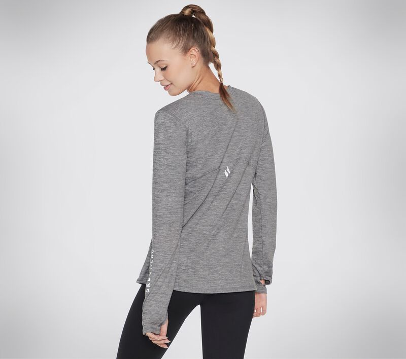 Dámské Topy Skechers GODRI SWIFT Long Sleeve Šedé | CZ.WLT194CHAR