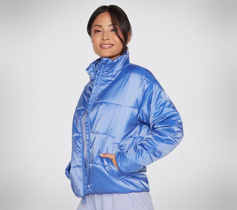 Dámské Topy Skechers GO WALK Diamond Slope Jacket Periwinkle | CZ.WJA280PERI