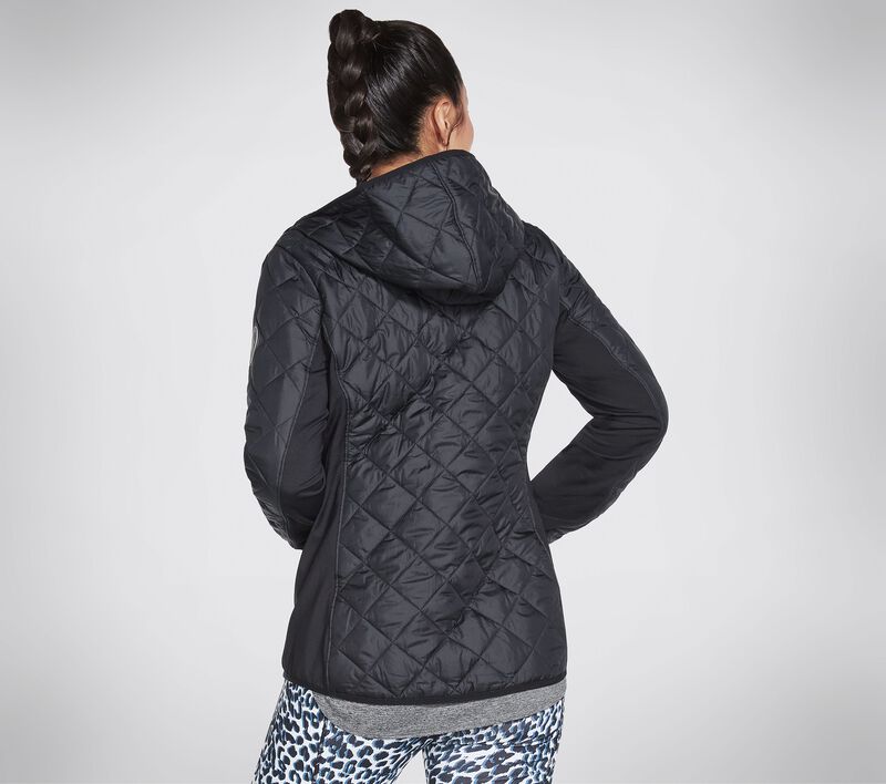 Dámské Topy Skechers GO WALK Wear Everyday Puffer Jacket Černé | CZ.W3JA245BLK