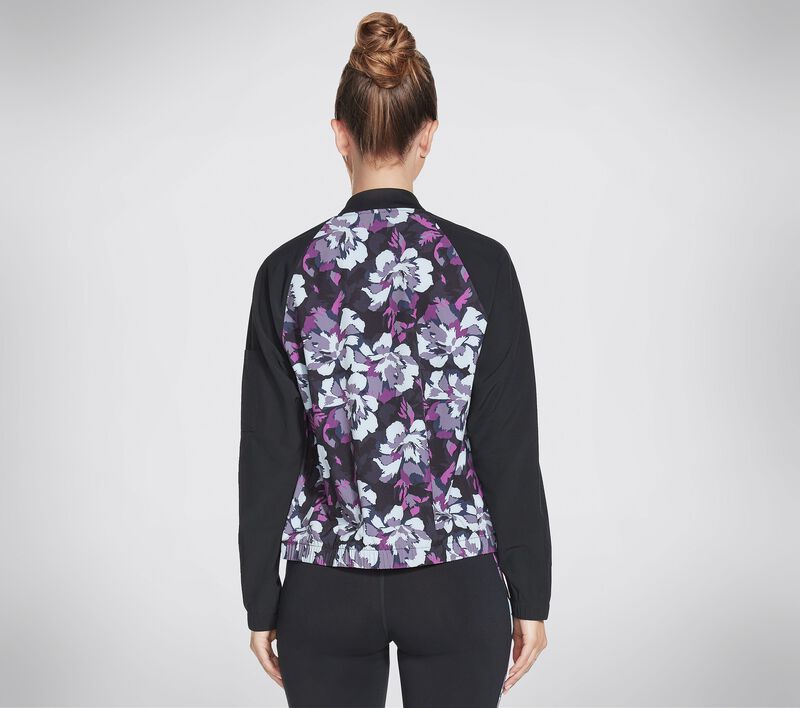 Dámské Topy Skechers Orchid Bloom Bomber Jacket Černé Viacfarebný | CZ.W3JA260BKMT