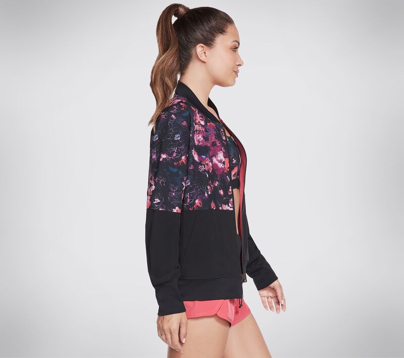 Dámské Topy Skechers Skechweave Linear Floral Reversible Bomber Viacfarebný | CZ.WJA296MULT