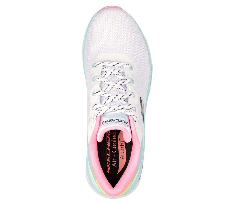 Dámské Šněrovací Boty Skechers Arch Fit Glide-Step - Highlighter Bílé Viacfarebný | CZ.149871WMLT