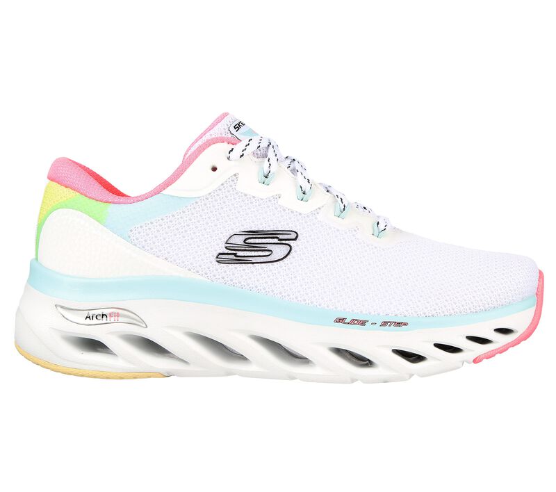 Dámské Šněrovací Boty Skechers Arch Fit Glide-Step - Highlighter Bílé Viacfarebný | CZ.149871WMLT