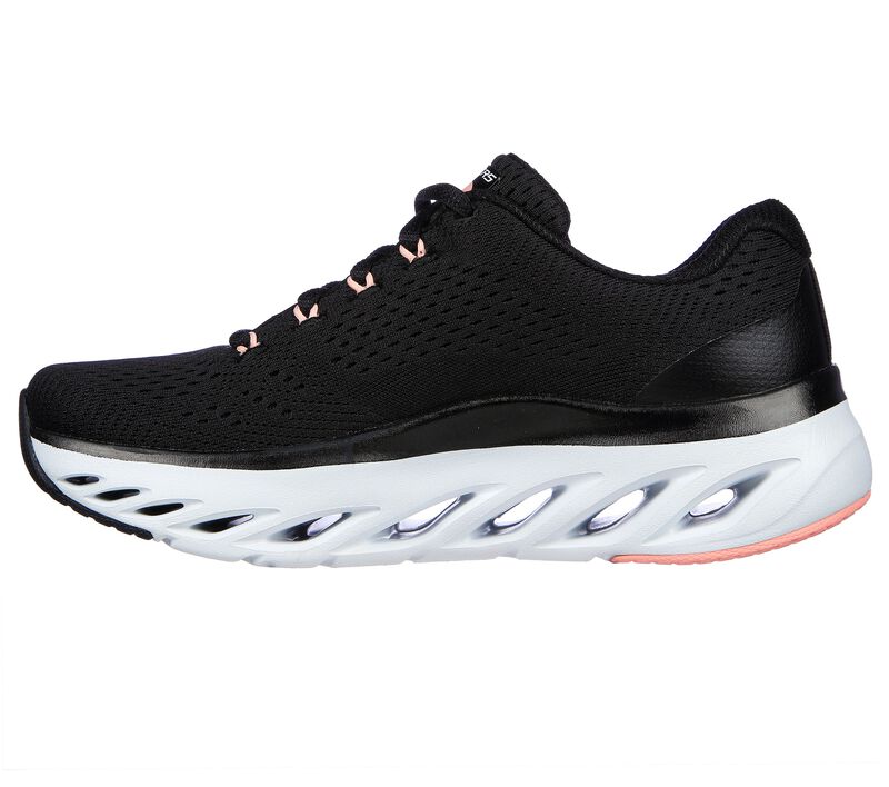 Dámské Šněrovací Boty Skechers Arch Fit Glide-Step - Glory Černé Růžové | CZ.149873BKPK