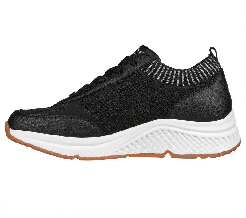 Dámské Šněrovací Boty Skechers Arch Fit: S-Miles - Walk On Černé | CZ.155565BLK