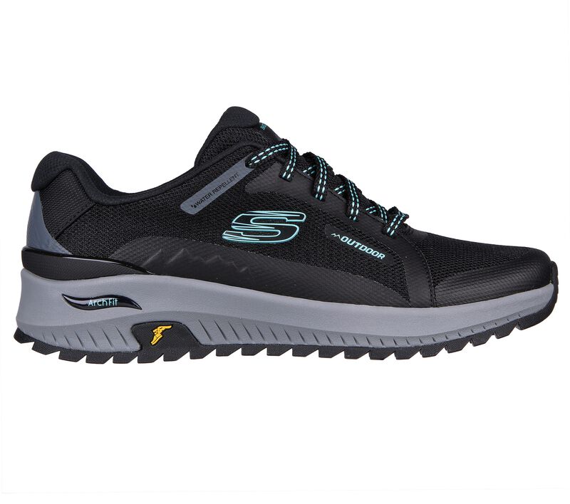 Dámské Šněrovací Boty Skechers Arch Fit Discover Černé Světle Tyrkysové | CZ.180081BKAQ