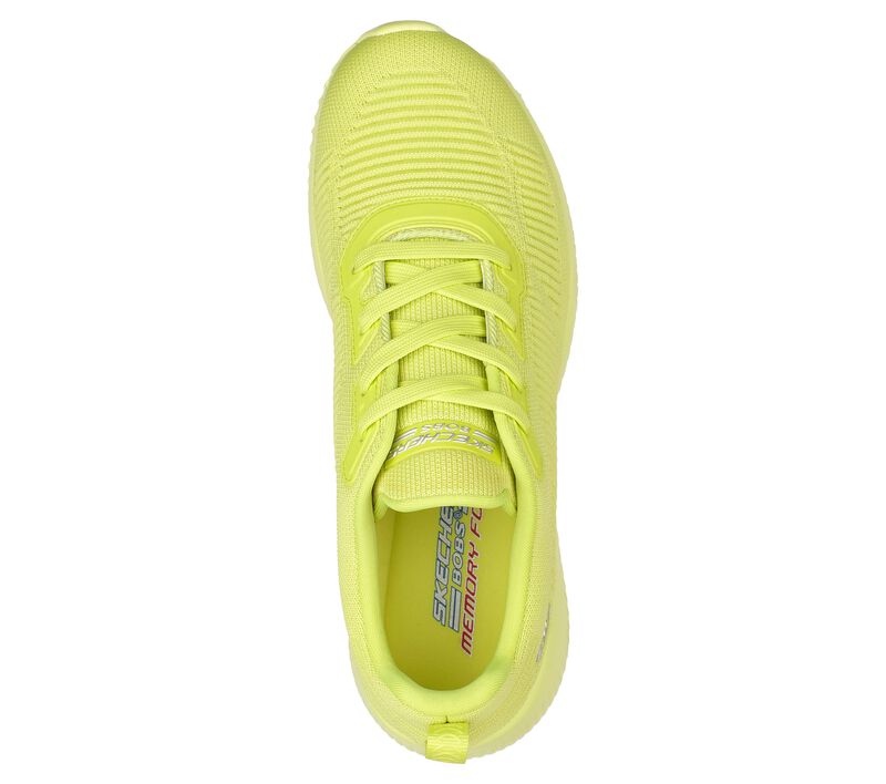 Dámské Šněrovací Boty Skechers BOBS Sportovní Squad - Color Crash Žluté | CZ.117070NYEL