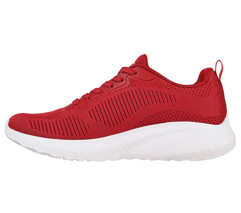 Dámské Šněrovací Boty Skechers BOBS Sportovní Squad Chaos - Face Off Červené | CZ.117209RED