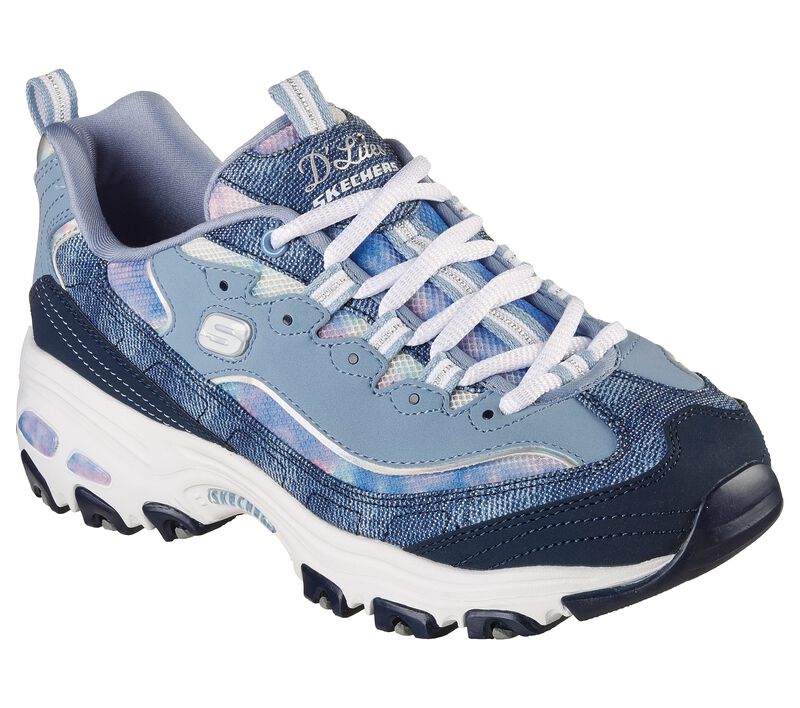 Dámské Šněrovací Boty Skechers D\'Lites - Luscious Chic Tmavě Blankyt Viacfarebný | CZ.149251NVMT