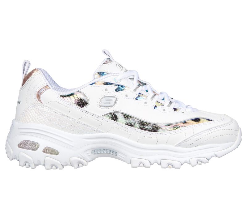 Dámské Šněrovací Boty Skechers D'Lites - Wild Star Bílé Viacfarebný | CZ.149264WMLT