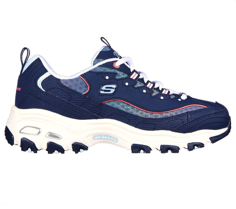 Dámské Šněrovací Boty Skechers D'Lites - Glowing Path Tmavě Blankyt Viacfarebný | CZ.149268NVMT