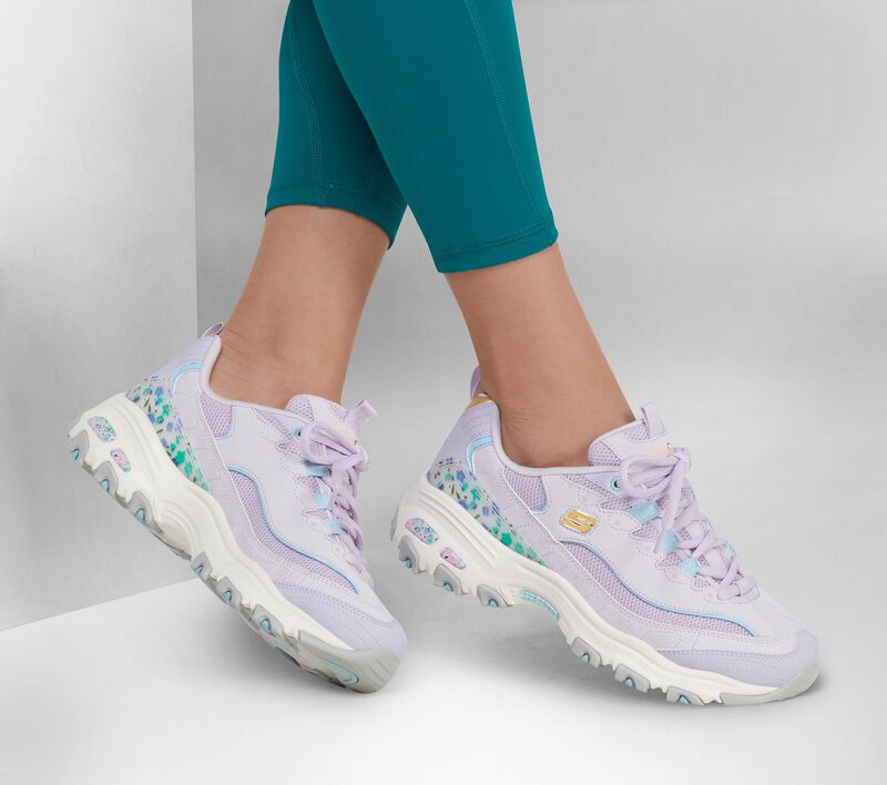 Dámské Šněrovací Boty Skechers D'Lites - Sweet Things Levandule Viacfarebný | CZ.149642LVMT