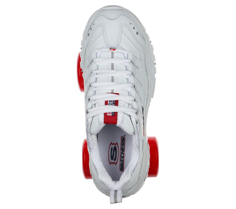 Dámské Šněrovací Boty Skechers Energy - 4 Wheelers Bílé | CZ.149223WHT