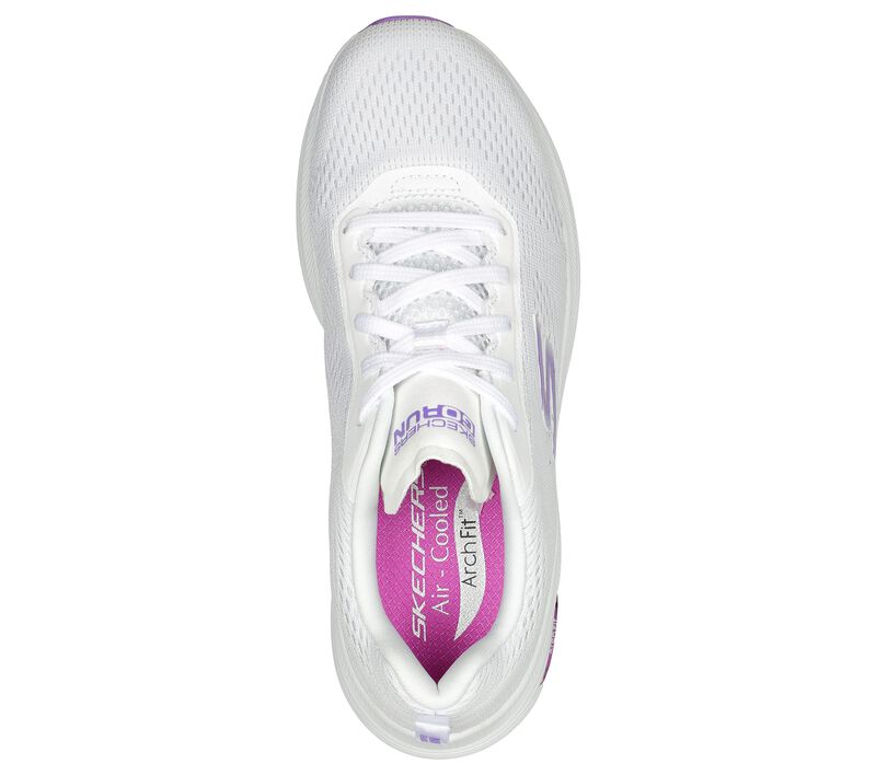 Dámské Šněrovací Boty Skechers GO RUN Arch Fit - Skyway Bílé Fialové | CZ.128953WPR