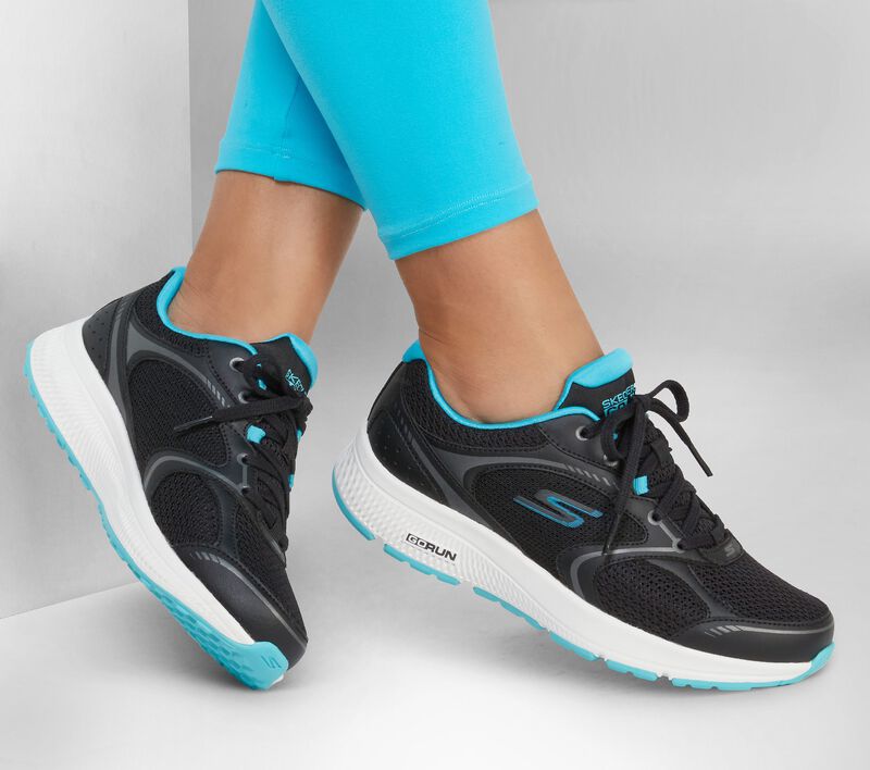 Dámské Šněrovací Boty Skechers GO RUN Consistent - Anahita Černé Blankyt | CZ.128280BKBL