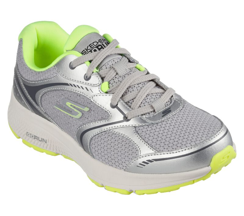 Dámské Šněrovací Boty Skechers GO RUN Consistent - Chandra Stříbrné Světle Zelene | CZ.128281SLLM