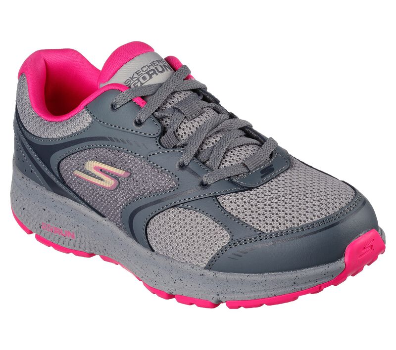 Dámské Šněrovací Boty Skechers GO RUN Consistent - Vivid Horizon Šedé Růžové | CZ.128285GYPK