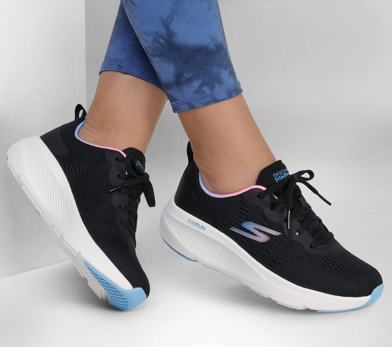 Dámské Šněrovací Boty Skechers GO RUN Elevate - Double Time Černé Viacfarebný | CZ.128334BKMT