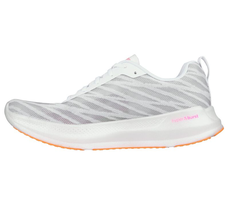 Dámské Šněrovací Boty Skechers GO RUN Razor Excess 2 Bílé Oranžové | CZ.172035WOR