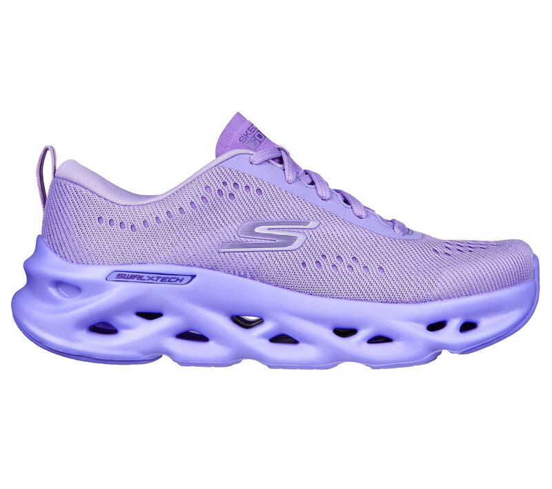 Dámské Šněrovací Boty Skechers GO RUN Swirl Tech - Eazy Dayz Fialové | CZ.128797PUR