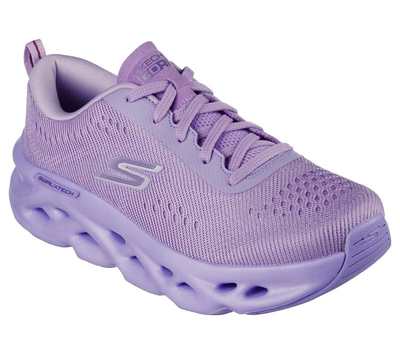 Dámské Šněrovací Boty Skechers GO RUN Swirl Tech - Eazy Dayz Fialové | CZ.128797PUR