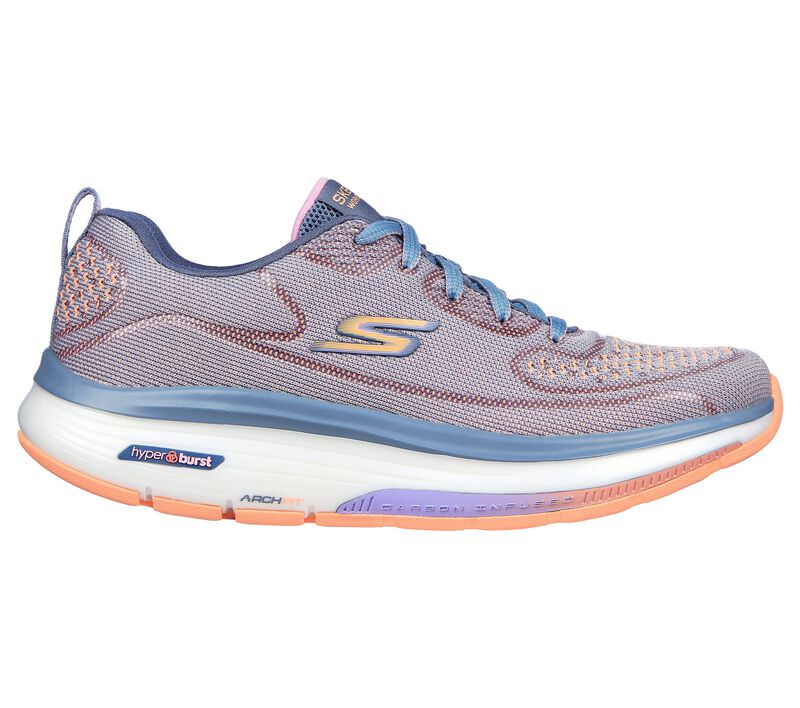 Dámské Šněrovací Boty Skechers GO WALK Workout Walker - Alecia Blankyt Oranžové | CZ.124940BLOR