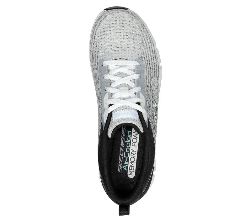 Dámské Šněrovací Boty Skechers Glide-Step Sportovní - Head Start Bílé Černé | CZ.104325WBK