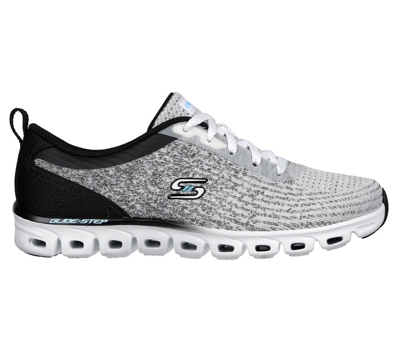 Dámské Šněrovací Boty Skechers Glide-Step Sportovní - Head Start Bílé Černé | CZ.104325WBK