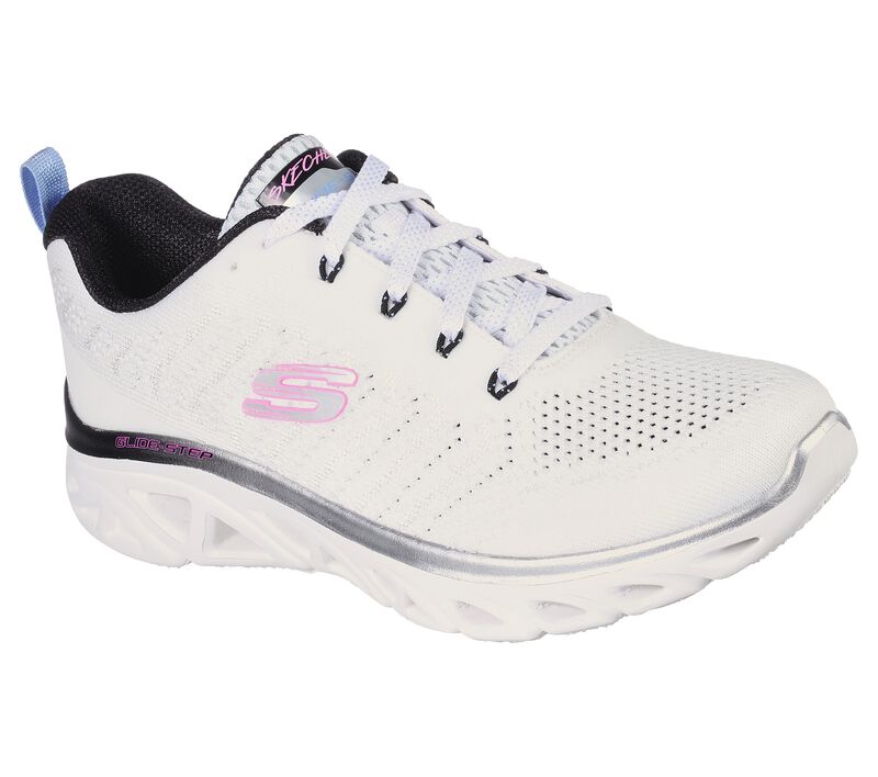 Dámské Šněrovací Boty Skechers Glide-Step Sportovní - New Wonder Černé Blankyt | CZ.149554WBKB