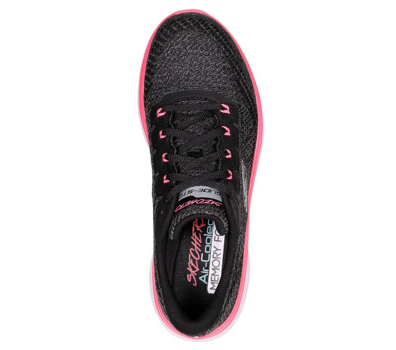 Dámské Šněrovací Boty Skechers Glide-Step Sportovní - Just For You Černé Růžové | CZ.149943BKNP