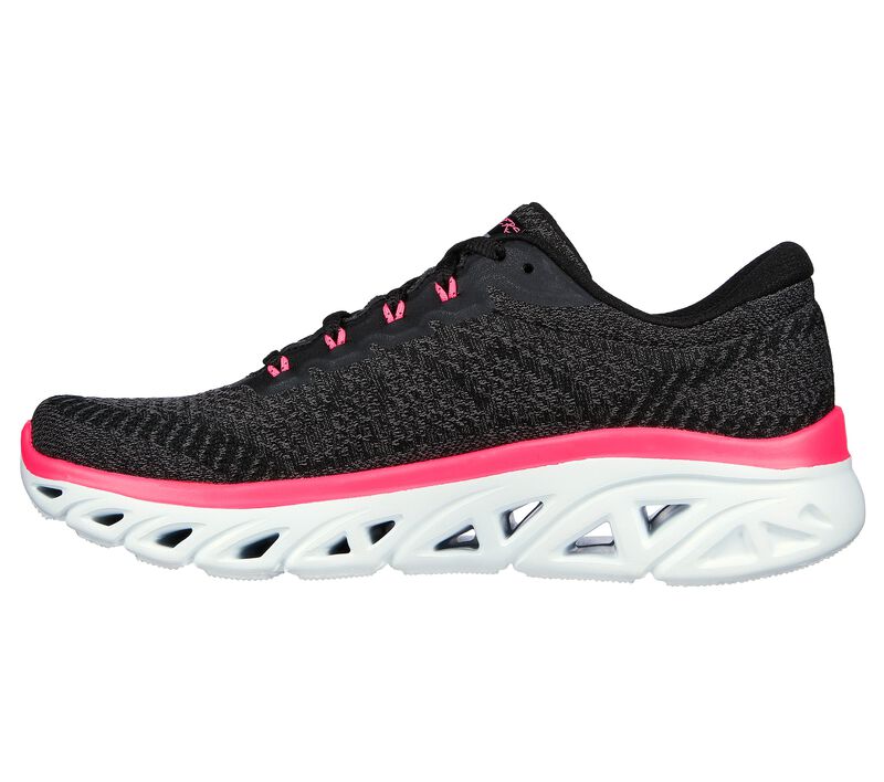 Dámské Šněrovací Boty Skechers Glide-Step Sportovní - Just For You Černé Růžové | CZ.149943BKNP