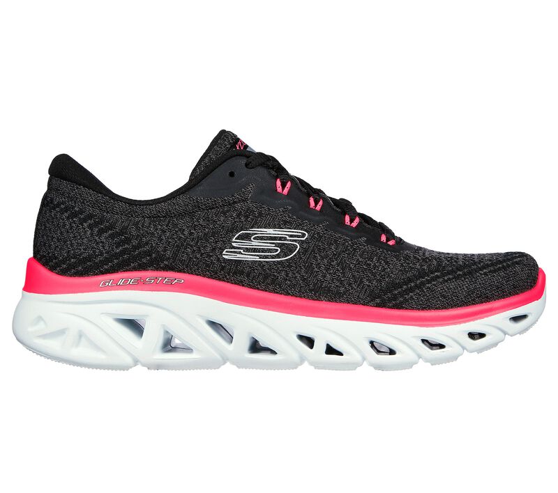 Dámské Šněrovací Boty Skechers Glide-Step Sportovní - Just For You Černé Růžové | CZ.149943BKNP