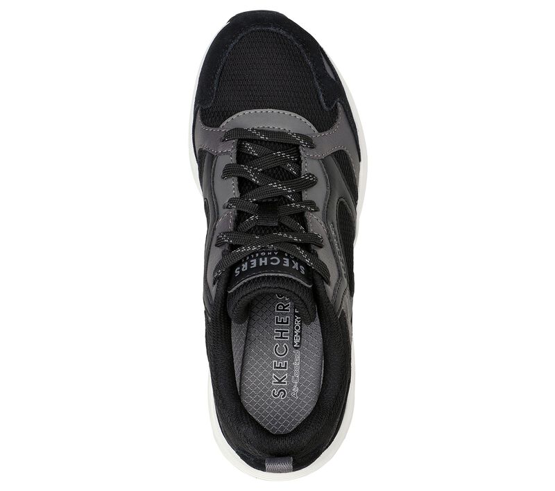 Dámské Šněrovací Boty Skechers Muno - Kick It Černé | CZ.177050BLK