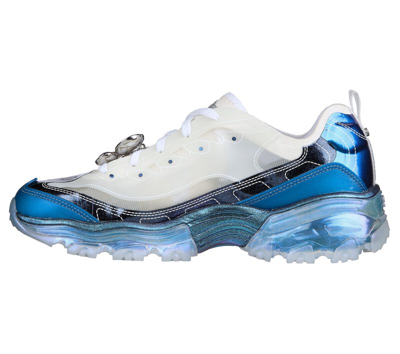 Dámské Šněrovací Boty Skechers Premium Heritage: D'Lites Crystal - Floating Lady Bílé Blankyt | CZ.149745WBL