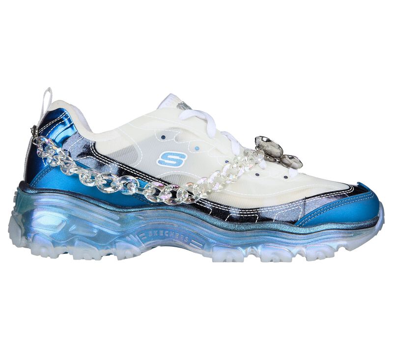 Dámské Šněrovací Boty Skechers Premium Heritage: D'Lites Crystal - Floating Lady Bílé Blankyt | CZ.149745WBL