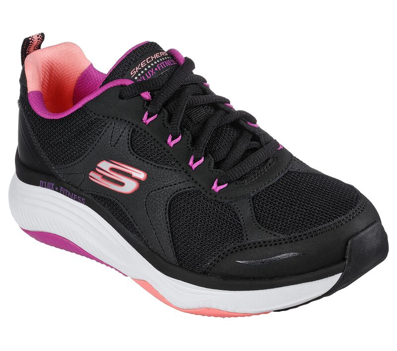 Dámské Šněrovací Boty Skechers Relaxed Fit: D\'Lux Fitness - Perfect Timing Černé Viacfarebný | CZ.149836BKMT