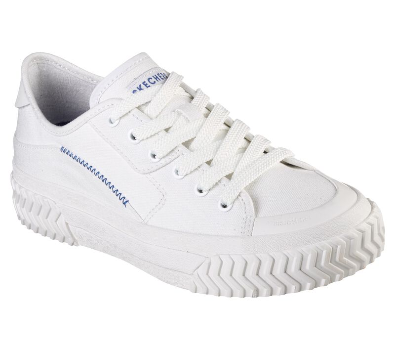 Dámské Šněrovací Boty Skechers Street Trax Hi Bílé | CZ.177035WHT