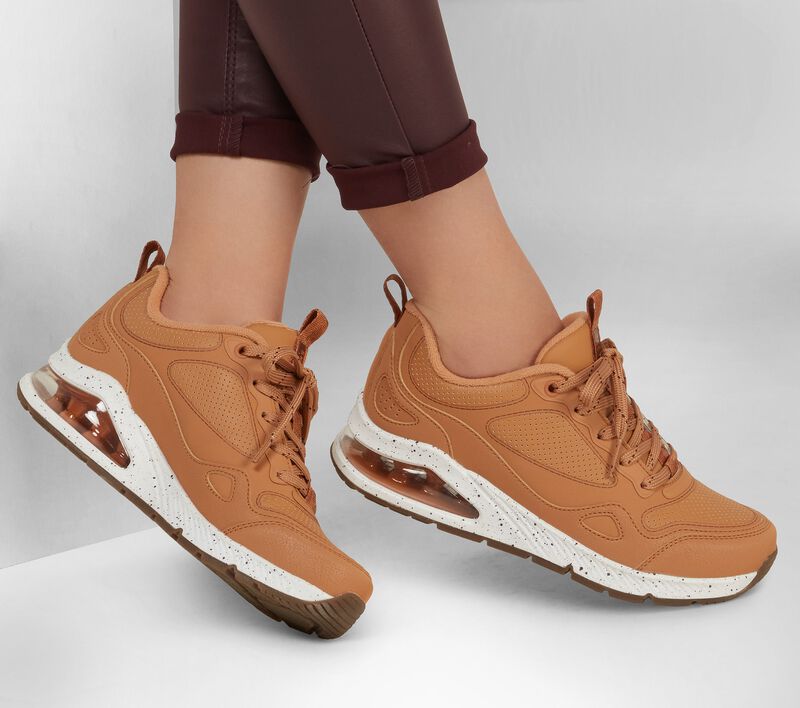 Dámské Šněrovací Boty Skechers Uno 2 - Matte Air Hnědé | CZ.155548WTN