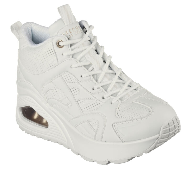 Dámské Šněrovací Boty Skechers Uno Hi - Her Friends Bílé | CZ.155680WHT