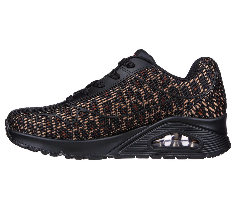 Dámské Šněrovací Boty Skechers Uno - Wild N Free Černé | CZ.155594BBK