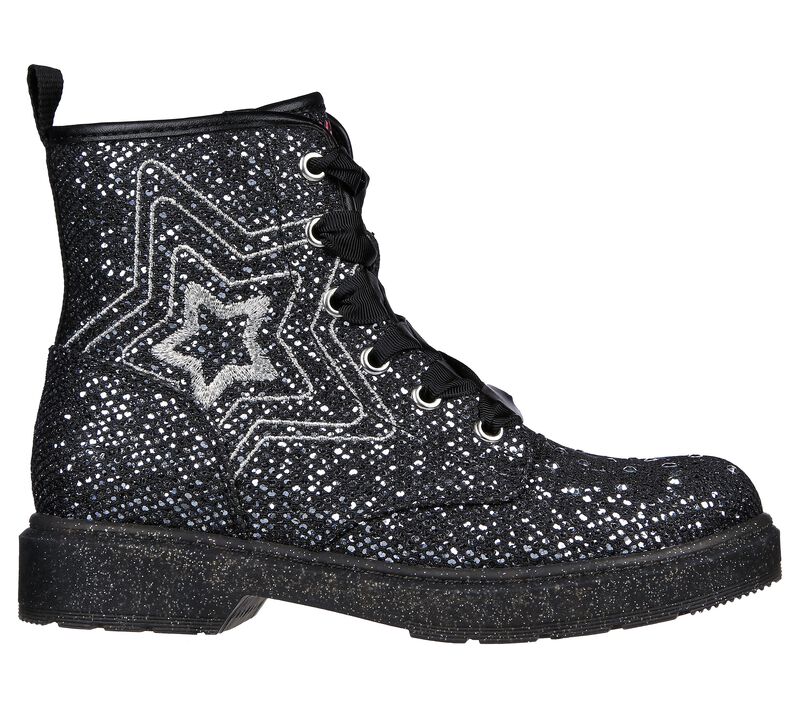 Dívčí Boty Skechers Twinkle Toes: Twinkle Glitz - Glitter Glam Černé Stříbrné | CZ.314870LBKSL