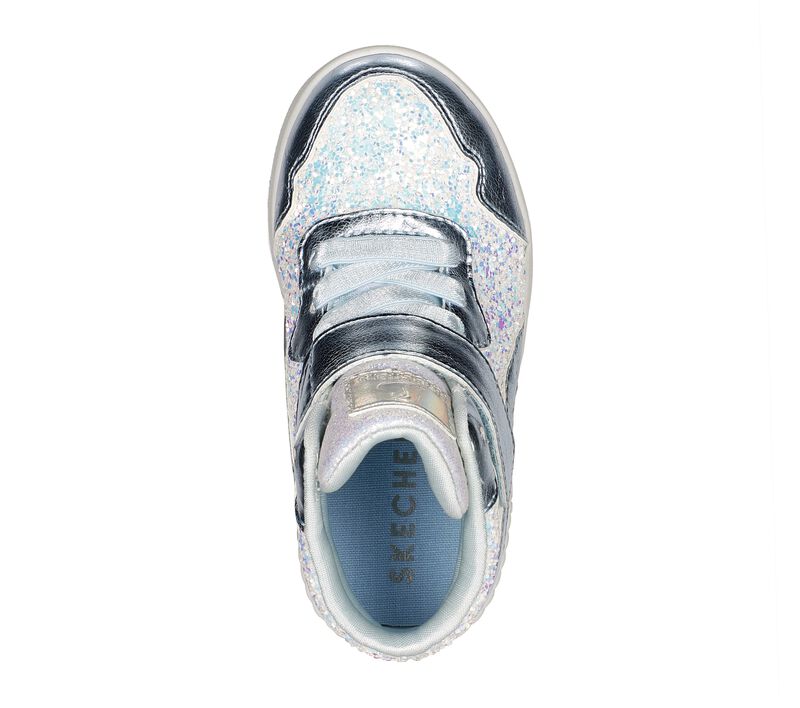 Dívčí Ležérní Tenisky Skechers Standouts 2.0 - Glitter Brights Světle Blankyt Stříbrné | CZ.310899NLBSL