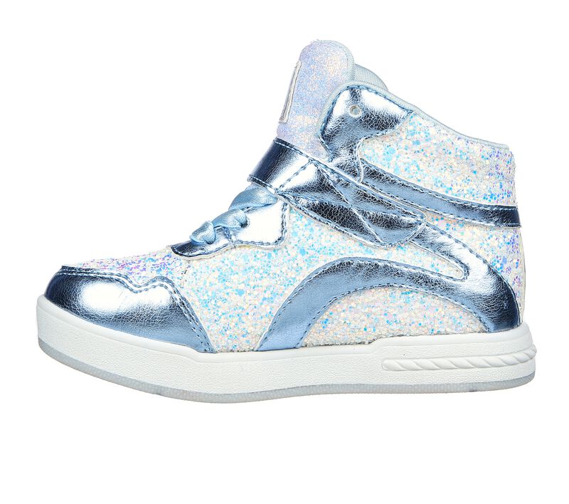 Dívčí Ležérní Tenisky Skechers Standouts 2.0 - Glitter Brights Světle Blankyt Stříbrné | CZ.310899NLBSL