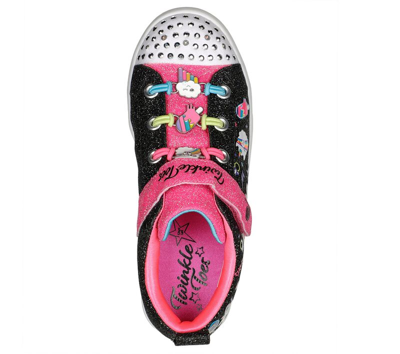 Dívčí Ležérní Tenisky Skechers Twinkle Toes: Twi-Lites 2.0 - Rainbow Rock On Černé Viacfarebný | CZ.314447LBKMT