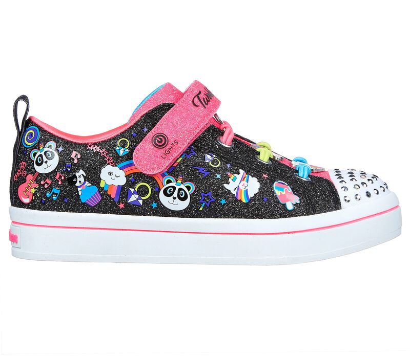 Dívčí Ležérní Tenisky Skechers Twinkle Toes: Twi-Lites 2.0 - Rainbow Rock On Černé Viacfarebný | CZ.314447LBKMT