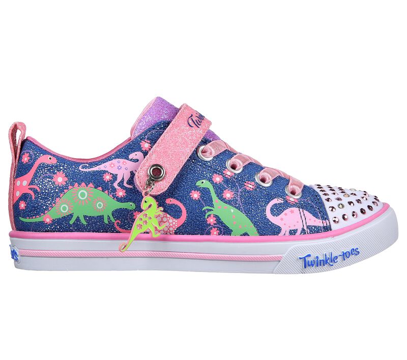 Dívčí Ležérní Tenisky Skechers Twinkle Toes: Sparkle Lite - Dino Brights Tmavě Blankyt Viacfarebný | CZ.314764LNVMT