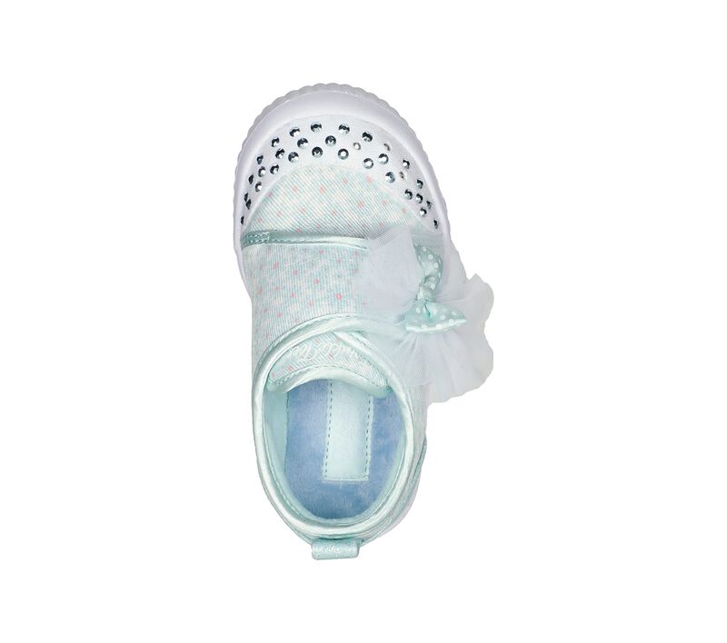 Dívčí Ležérní Tenisky Skechers Twinkle Toes: Twinkle Flex - Daisy Joy Mátově Zelená | CZ.314946NMNT